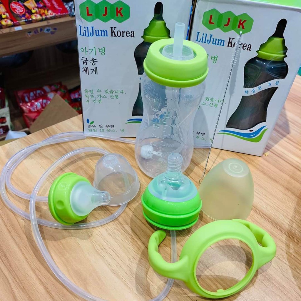 [2 Dây] Bình Sữa Rảnh Tay Lil' Jumbl 300ml