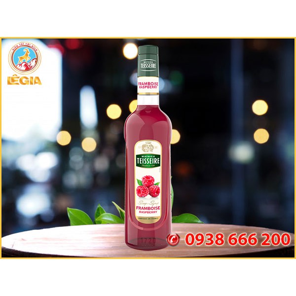 SIRO TEISSEIRE PHÚC BỒN TỬ 700ML (RASPBERRY SYRUP)