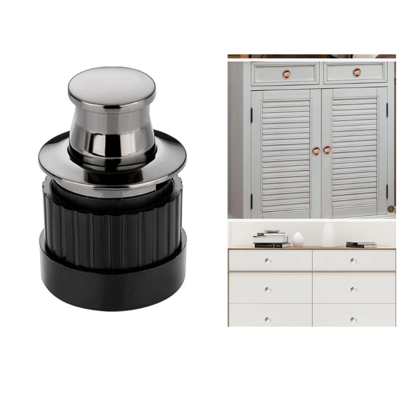 Pcf * Tay Nắm Ngăn Kéo Tủ Bằng Hợp Kim Kẽm Ẩn Hình Lò Xo Cho Tủ Đồ Nội Thất Nhà Bếp