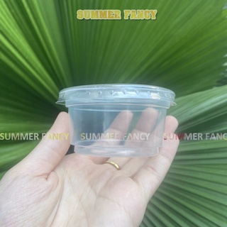 50 Hộp nhựa rau câu tròn đựng nước chấm, đa dạng - Jelly box, sauce box -SF-LY405