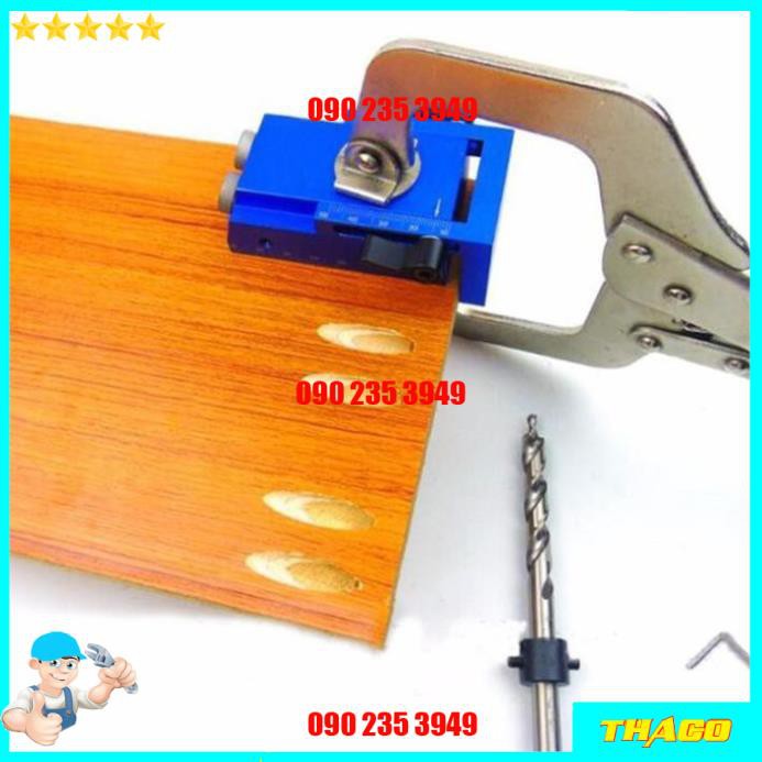 Bộ cữ khoan chéo FENGSHEN-XK1 bằng hợp kim nhôm dụng cụ khoan lỗ gỗ ghép ván góc vuông QE070