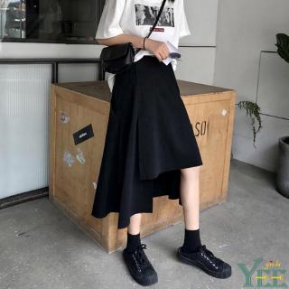 Chân Váy Dài Lưng Cao Thiết Kế Lệch Tà Cá Tính Cho Nữ