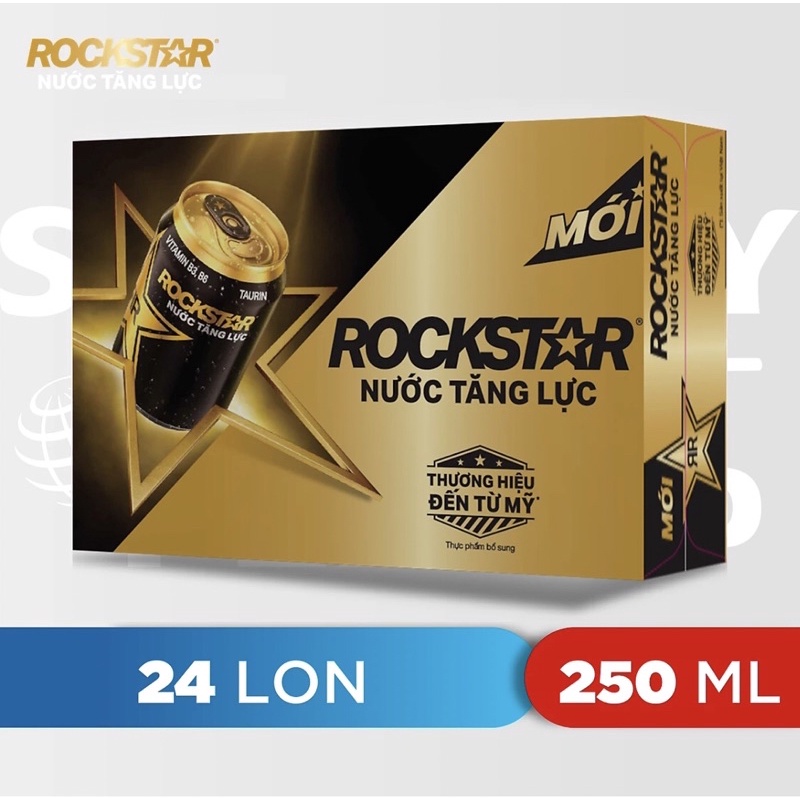 Nước tăng lực Rockstar 24 lon/Thùng Chang's Food