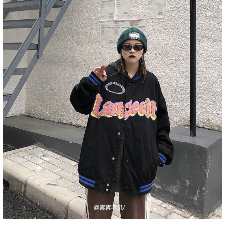 Áo Khoác dù 2 lớp Bomber Langeeit form rộng unisex 1hit_unisex