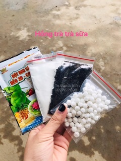 Sét 4 món làm Hồng trà trà sữa
