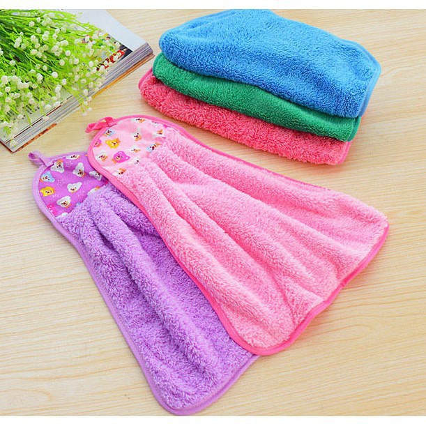 [Hot]-Combo 2 khăn lau tay cotton siêu thấm