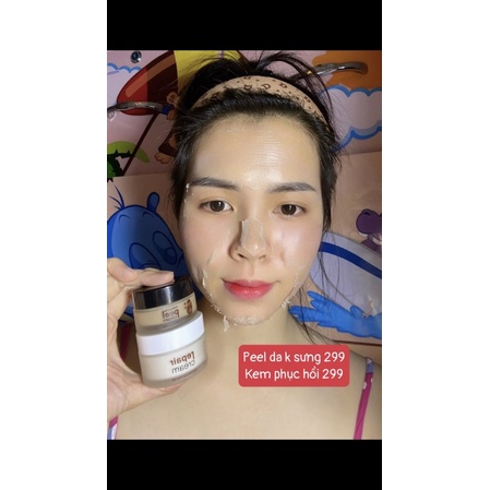 COMBO PEEL + KEM PHỤC HỒI HA TẢO SÂM MEEA ORGANIC