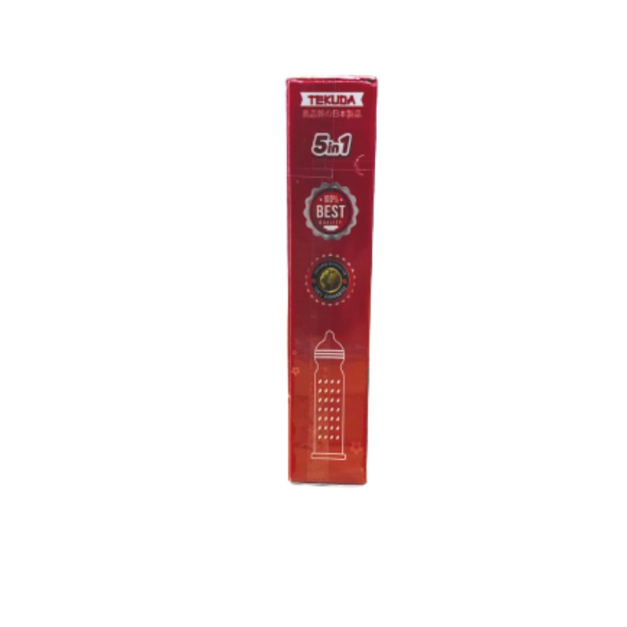 Bao cao su Nhật TeKuDa 5 in 1 siêu mỏng có gai, hộp 10 cái