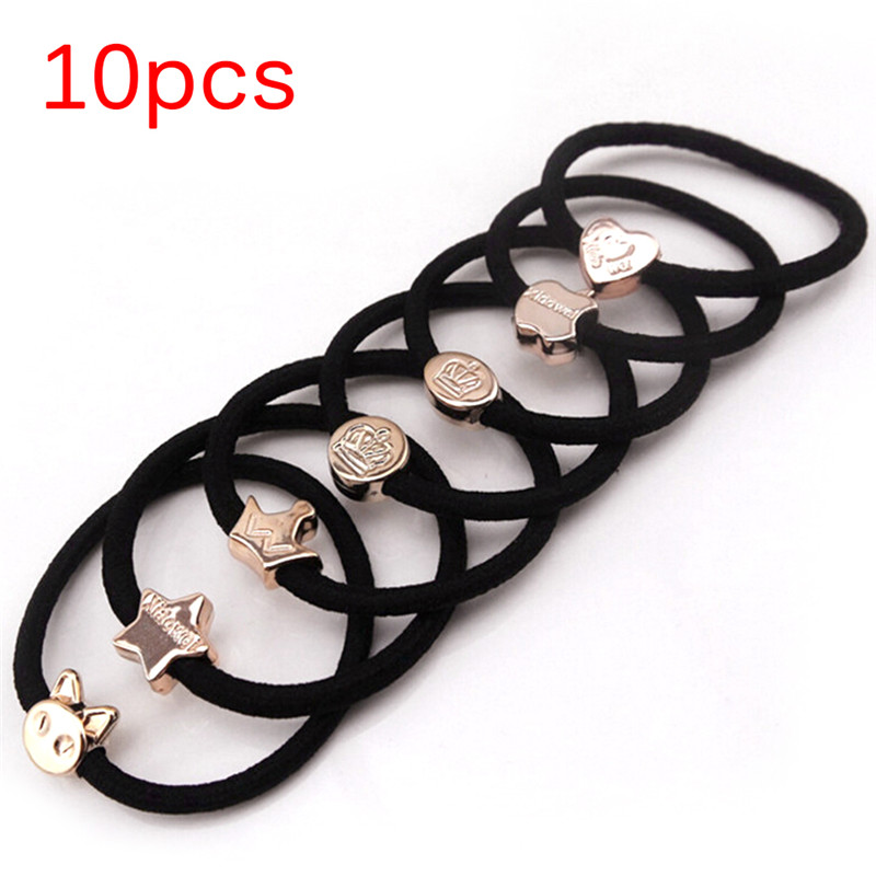 Set 10 dây cột tóc GJCUTE co dãn cho nữ