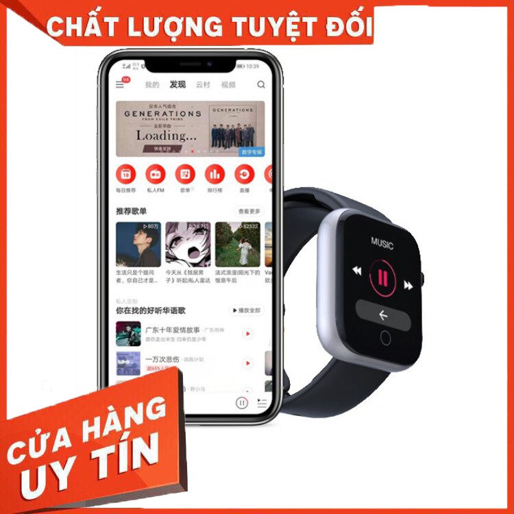 Đồng hồ thông minh A8 - Kết nối Bluetooth 5.0- Màn hình cảm ứng thông minh, thay đổi hình nền tùy thích