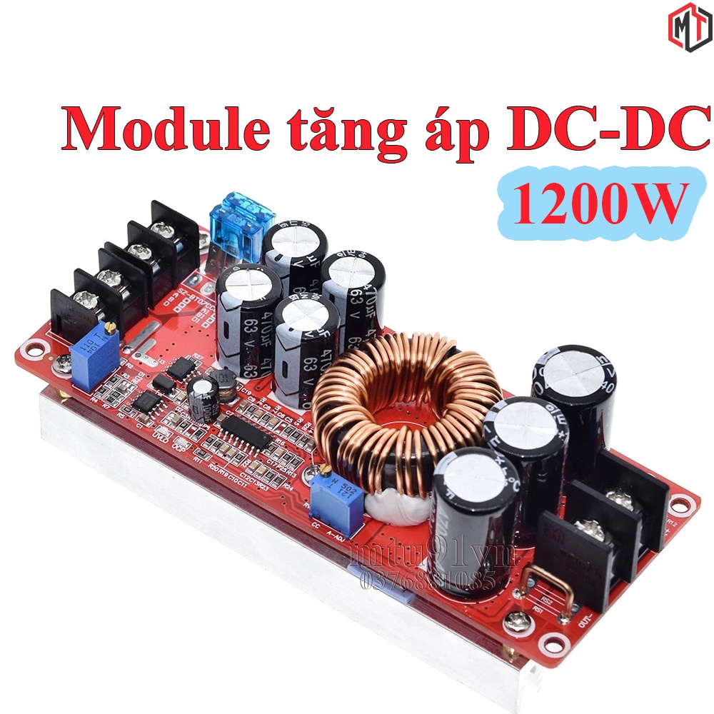 Mạch Tăng Áp DC-DC 18A 1200W , Vào 10-60VDC, Ra 12-83VDC (Mạch Boost)