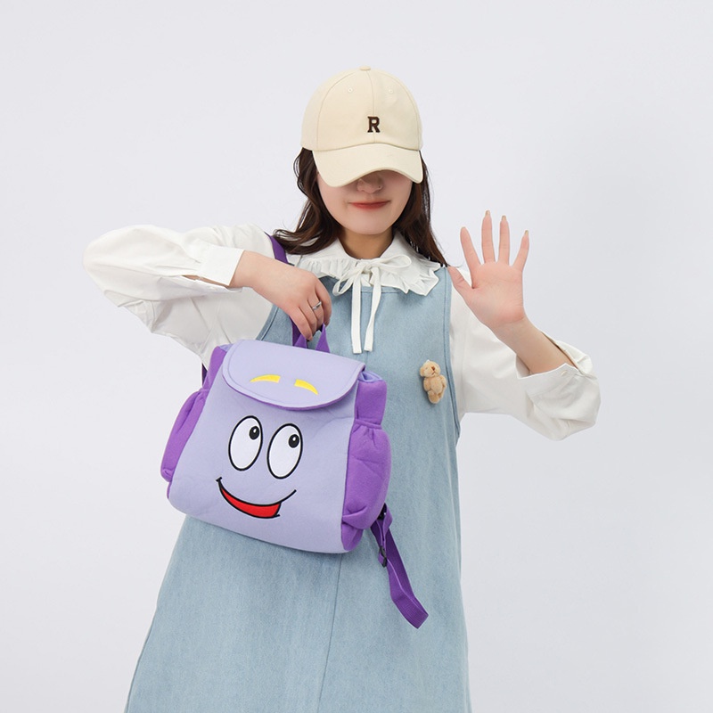 Ba Lô Đi Học Sức Chứa Lớn Họa Tiết Hoạt Hình Dora Dễ Thương Cho Học Sinh Tiểu Học