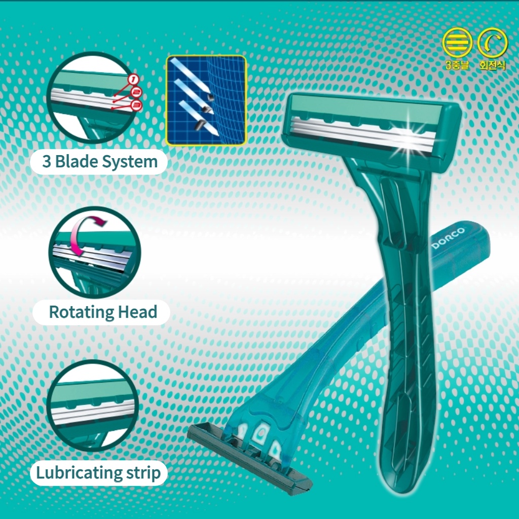 Dao cạo 3 lưỡi KOREA DORCO Touch3 cao cấp
