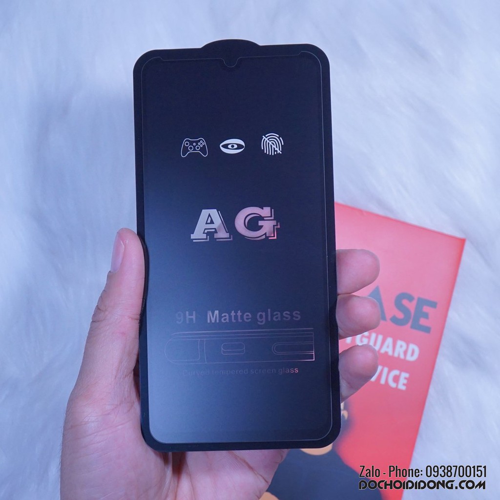 Miếng dán cường lực nhám Samsung M10 Zacase full màn hình chống vân tay