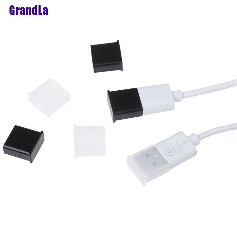 Set 10 Nút Nhựa Đậy Ổ Cắm Usb Chống Bụi Tiện Dụng