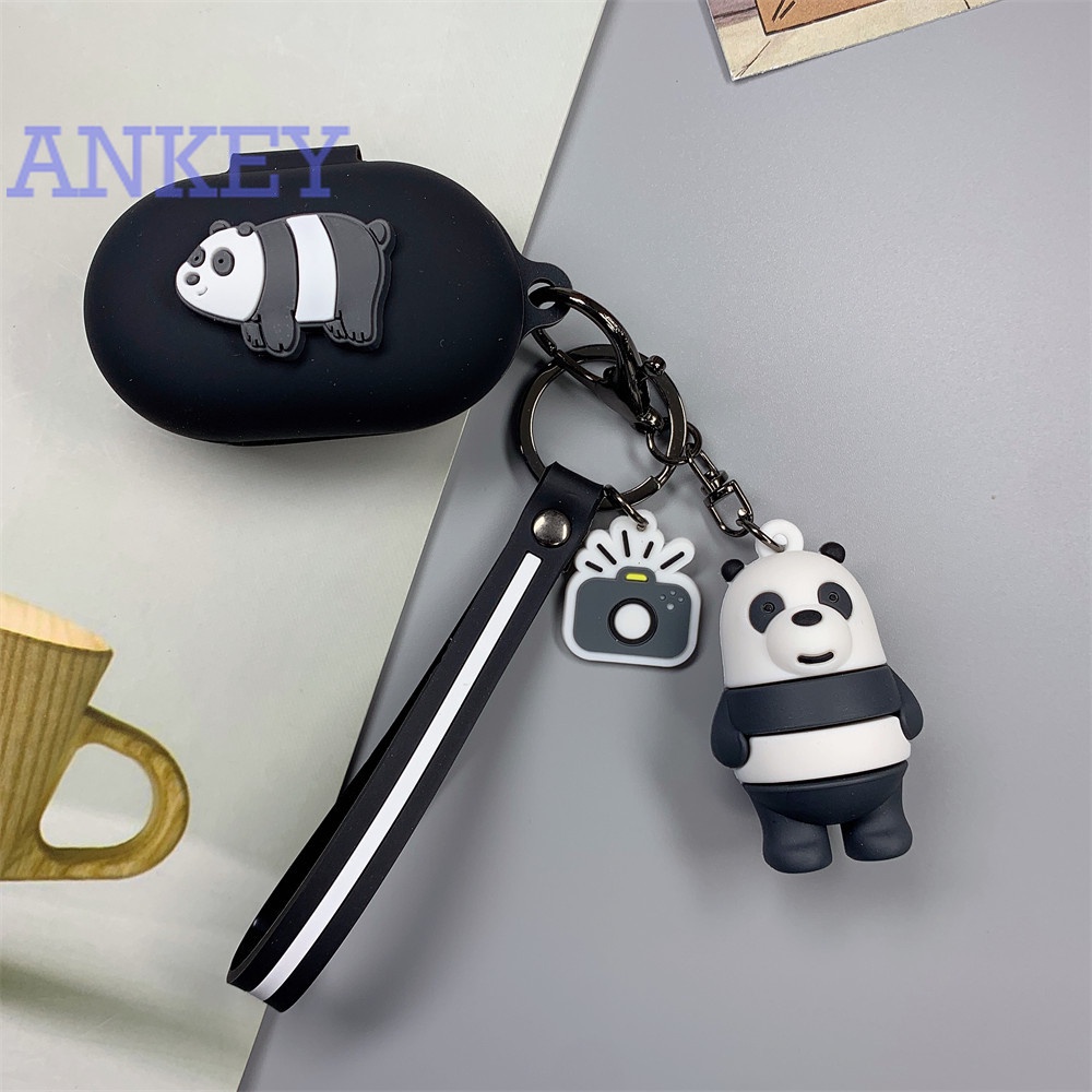 Sony WF-C700N Case Earphone C700N Silicone Bear Panda Cartoon Earbuds Waterproof Case Soft Protective Cover