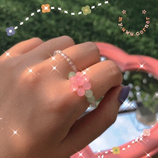 Nhẫn hạt cườm hoa cúc (part 2) - bead rings