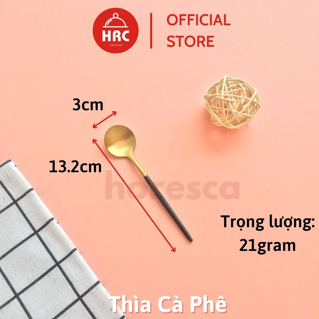 Thìa mạ vàng, nĩa, muỗng, dao ăn INOX 304 cao cấp