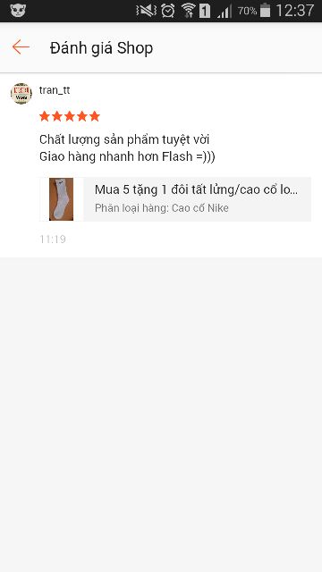 Tất tennis 100% cotton dày lửng/cao cổ