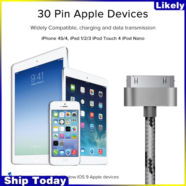 Dây Cáp Sạc Usb Dài 1m Cho Iphone 4 4s And Ipad 2 3