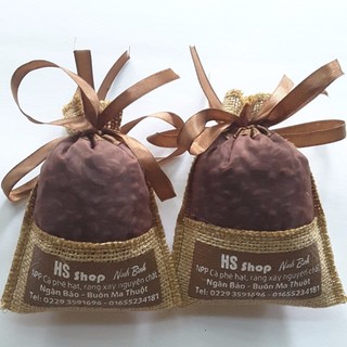 Combo 02 Túi thơm hạt Cà phê tự nhiên(100gr) khử mùi ÔTÔ - NPP HS shop
