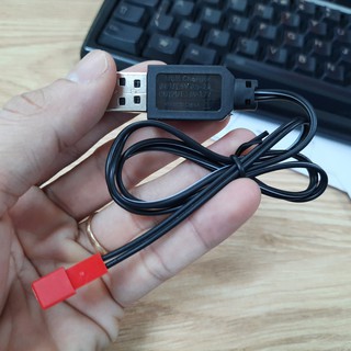 Cáp sạc pin 3.6v cổng JST màu đỏ