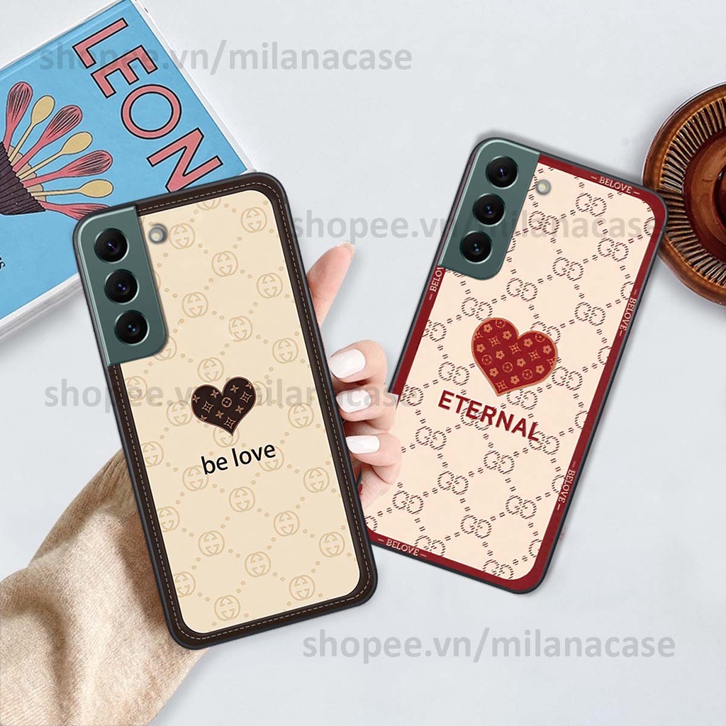 Ốp Samsung S22 / S22 Plus / S22 Ultra / S22+ hình trái tim be love tình yêu siêu đẹp, cá tính, thời trang