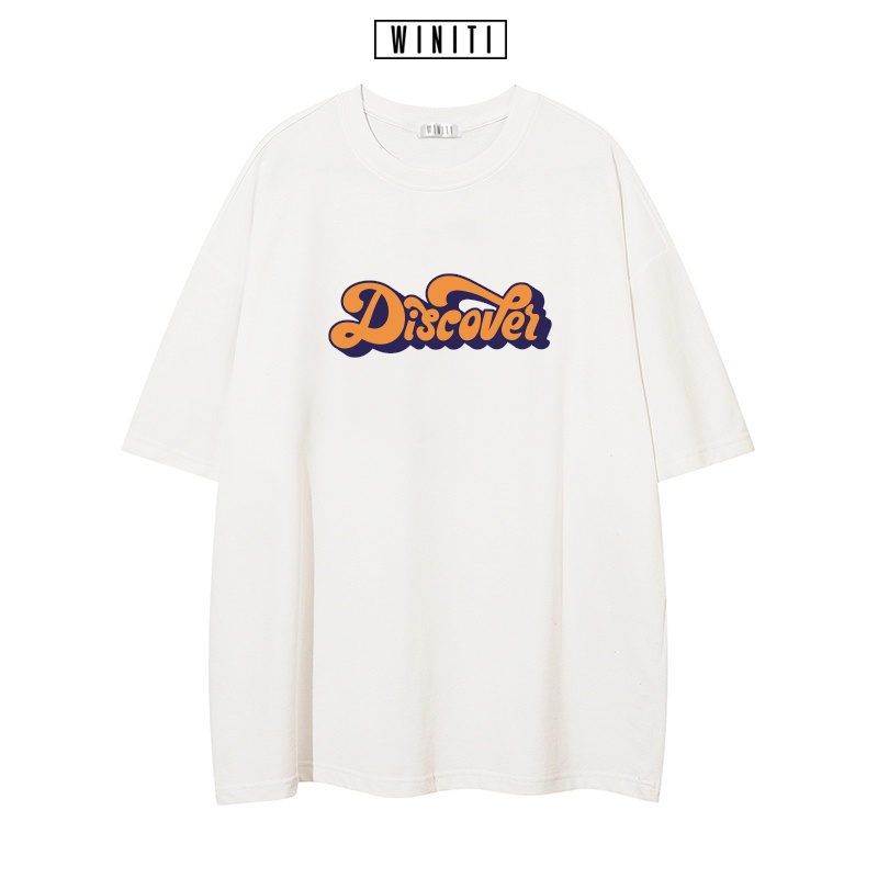 Áo thun unisex phông nam nữ basic form suông rộng phong cách Hàn Quốc Discover Winiti T shirt