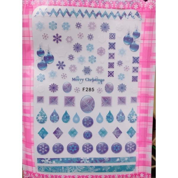 Sticker dán móng hình dán móng hoa lá - LanChiNail