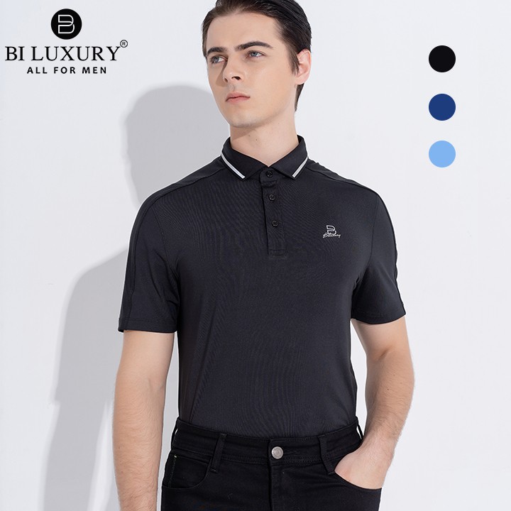 [Mã MABR07021 giảm 10% đơn 99k] Áo thun nam có cổ Biluxury áo polo kháng khuẩn basic trẻ trung 4APCT117