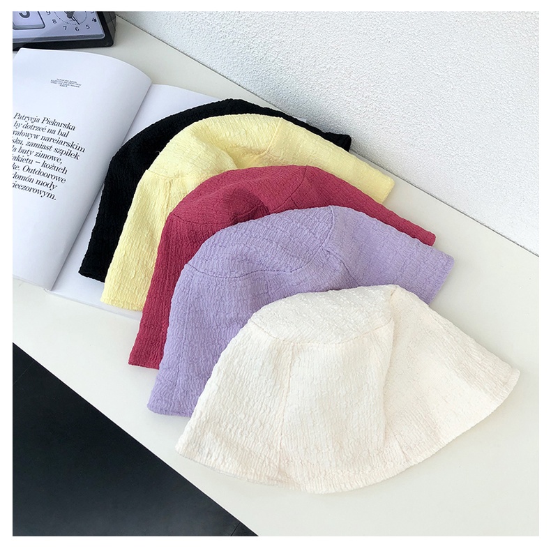 Nón Tai Bèo Chống Nắng Màu Trơn Dễ Thương Phong Cách Hàn Quốc Thời Trang Mùa Hè Cho Nữ