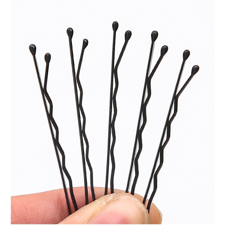 Set 10 Kẹp Tóc Mái Gợn Sóng Bằng Kim Loại Chất Lượng Cao