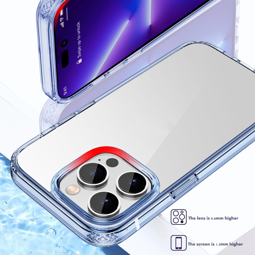 Ốp Điện Thoại Acrylic Trong Suốt Chống Sốc Cho iPhone 14 12 13 14 Pro MAX 14 MAX