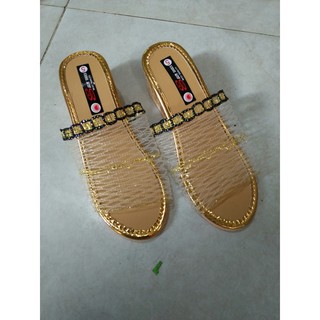 Dép Quai Ngang Lưới Kiểu Nữ Cao 5 Phân