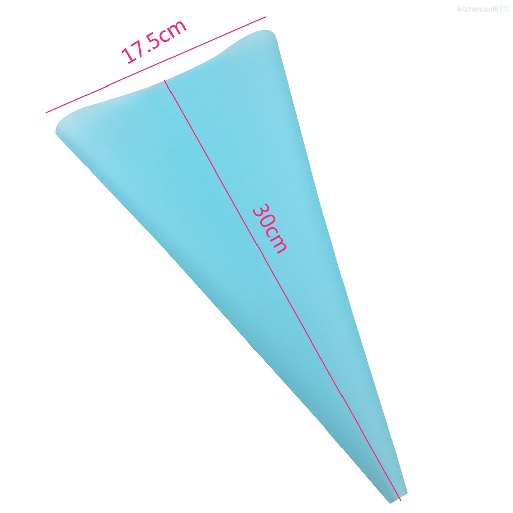 Set 4 túi bắt bông kem 4 kích cỡ bằng eva có thể tái sử dụng cho trang trí bánh cupcake/ bánh quy/ bánh kem trong nhà