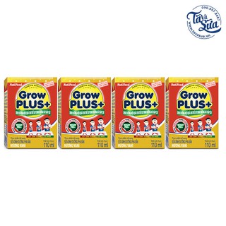 Thùng sữa bột pha sẵn NutiFood Grow Plus Đỏ 110ml (48 hộpx110ml)