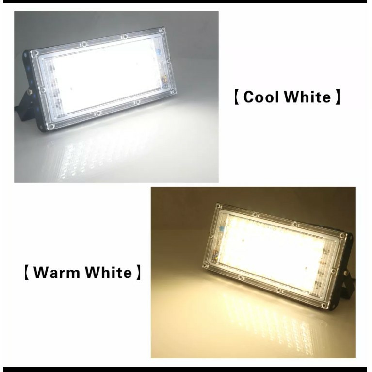Đèn Led Pha 50W ngoài trời tiết kiệm điện 220V không thấm nước ánh sáng trắng / vàng IP66 HP Electrical