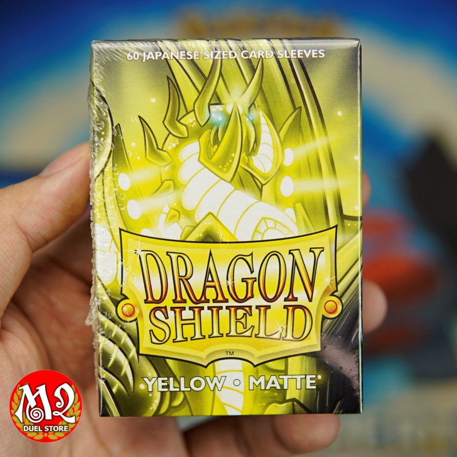 Bọc bài Yugioh Dragon Shield - Japanese size - Yellow Matte - Màu Vàng - 60 cái - Nhập khẩu từ Mỹ