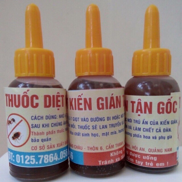 Thuốc diệt kiến, diệt gián côn trùng tận gốc. Thuốc diệt kiến sinh học an toàn hiệu quả.