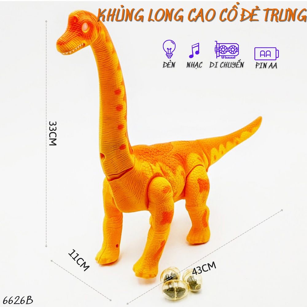 Đồ chơi khủng long robot chúa tể vũ trụ di chuyển, âm thanh sống động size lớn_2051A