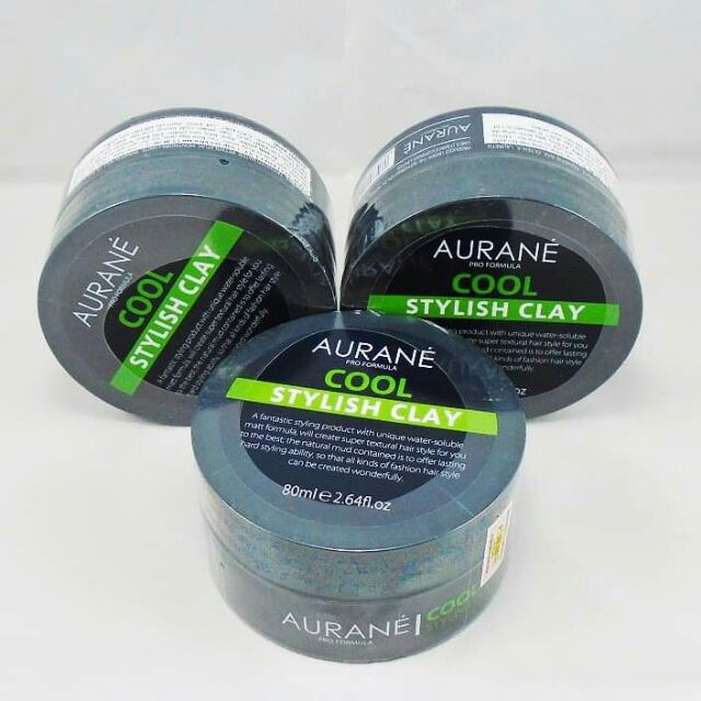 Sáp vuốt tóc Aurane, sáp tạo kiểu tóc cứng, không bóng, không bết tóc Aurane Cool Stylish Clay 80ml