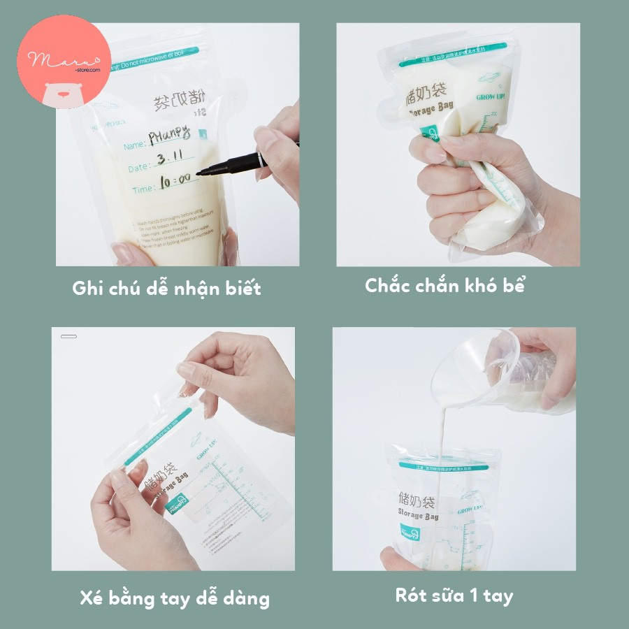 Túi trữ sữa 200ml  | PHANPY