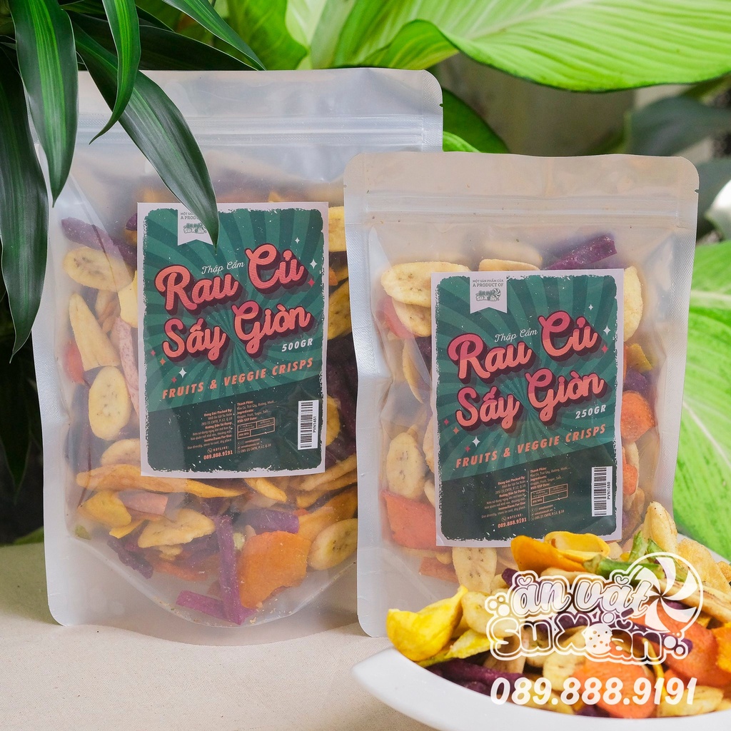 Thập cẩm rau củ sấy giòn Ăn Vặt Su Xoắn