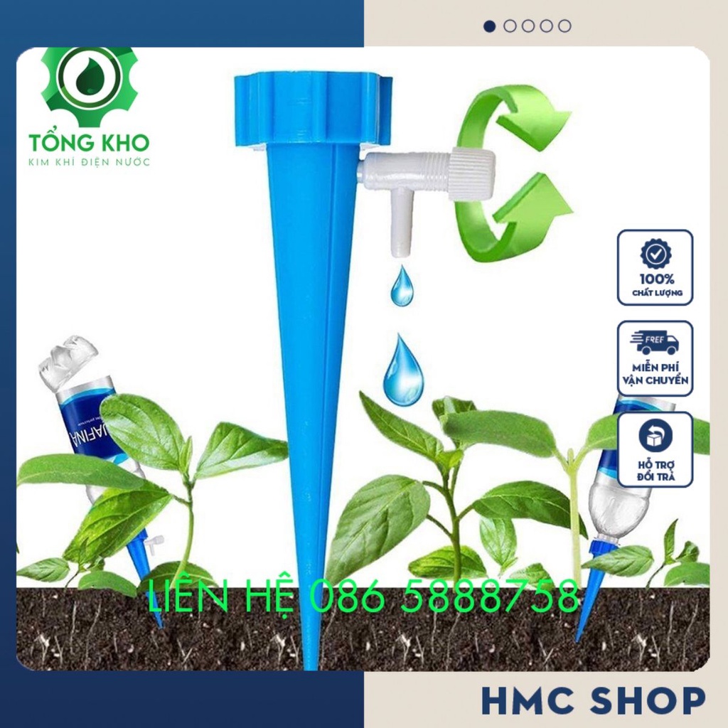 Vòi tưới cây nhỏ giọt tự động gắn chai nhựa tiện lợi
