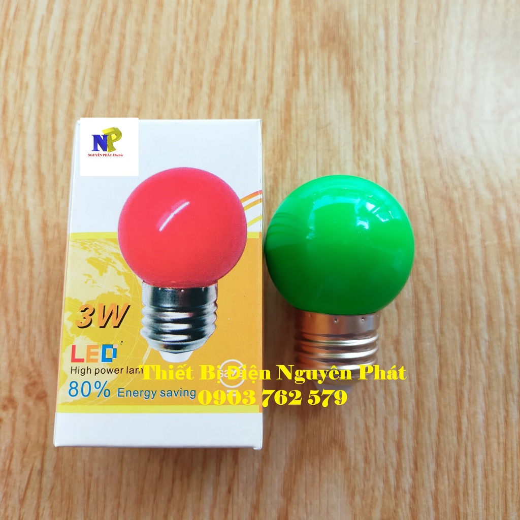 Bóng Đèn Led Chanh Loại 3w Có Đủ màu