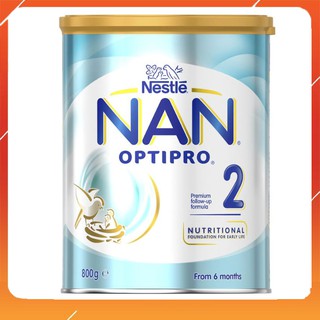 Sữa nan úc optipro nestle số 2 lon 800g cho bé từ 6-12 tháng tuổi