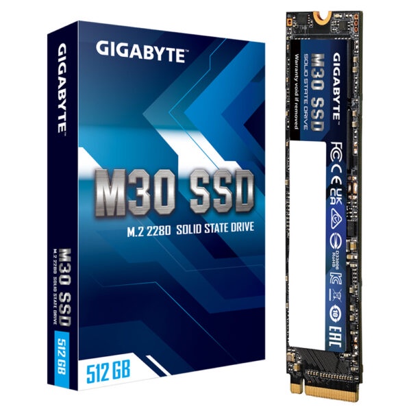 Ổ Cứng SSD Gigabyte 512GB M.2 2280 PCIe NVMe Gen3 x4 GP-GM30512G-G