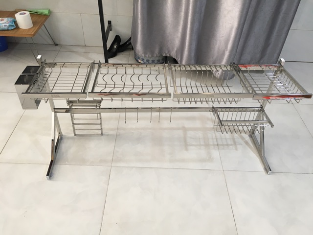 Kệ chén đa năng, giá để bát đũa inox 304 tiện lợi BẢO HÀNH 12 THÁNG Kệ úp chén - kệ để chen trên bồn rửa