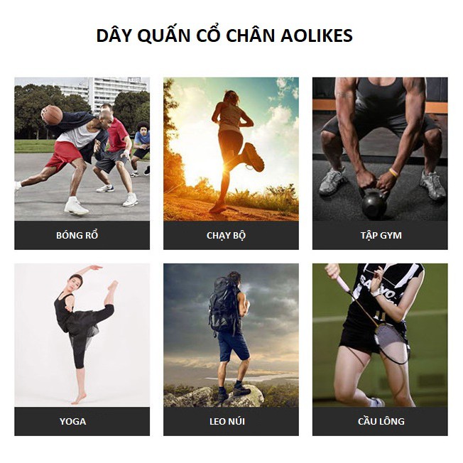 Cuấn Bảo Vệ Mắt Cá Bàn Chân Tập GYM Aolikes - AL01 (1 Chiếc)