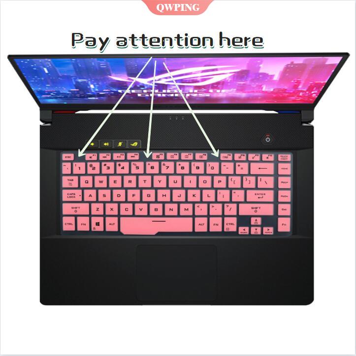 Miếng Dán Bàn Phím Silicon 15.6 Inch Cho Asus Rog Rog-Mind Gu502 Magic 15 Gu502G Gx502 Ice Blade 3s | Qwp